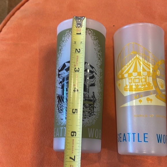 4 SEATTLE 1962 WORLD'S FAIR CENTURY 21 GLASSES vintage - Picture 5 of 9